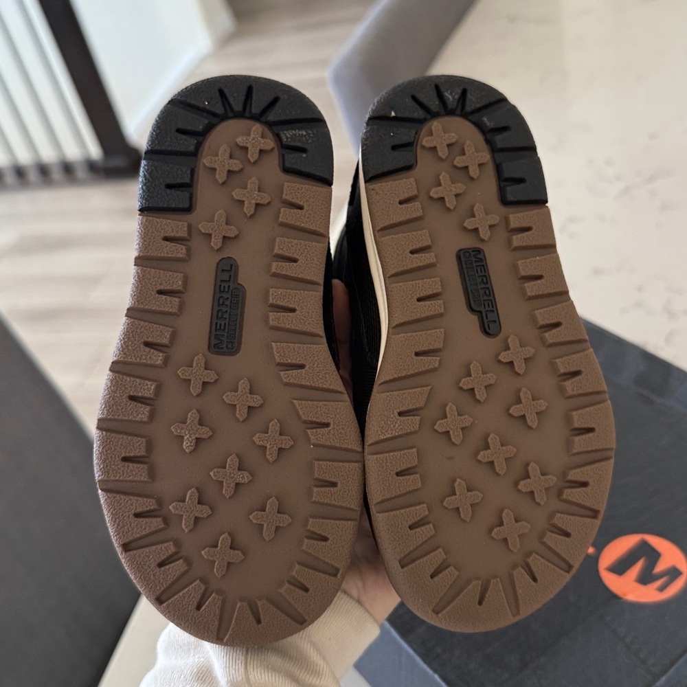 Merrell Toddler M-Snow CRUSH JR waterproof grey/black 8 New - Picture 7 of 9